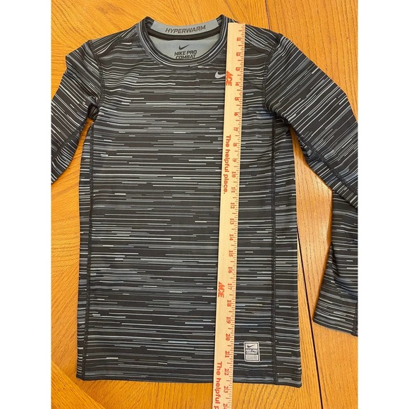 Nike T-shirt Pro Combat hiper warm dri-fit compression Youth Sz L slightly used - Picture 4 of 7